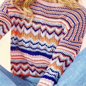 Lilly Pulitzer Multicolor Chevron Sweater